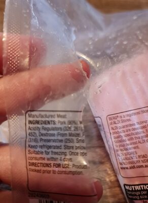 bacon - Ingredients