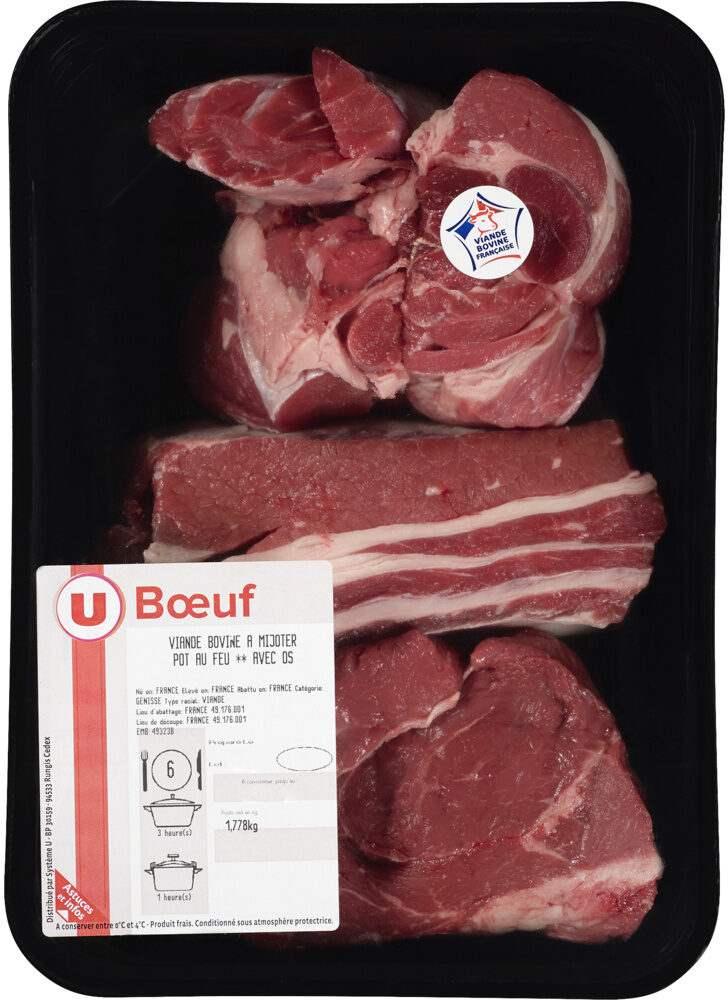 Viande bovine - Pot au feu *** Genisse, avec os, Nouvelle agriculture - Product - fr