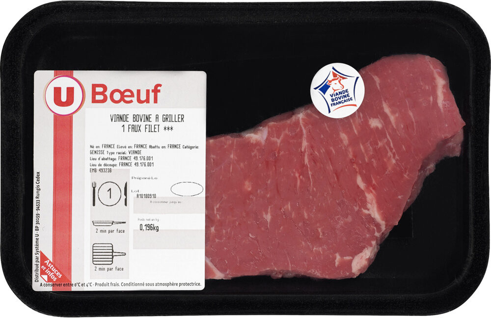 Viande bovine - Faux filet *** Genisse - Product - fr
