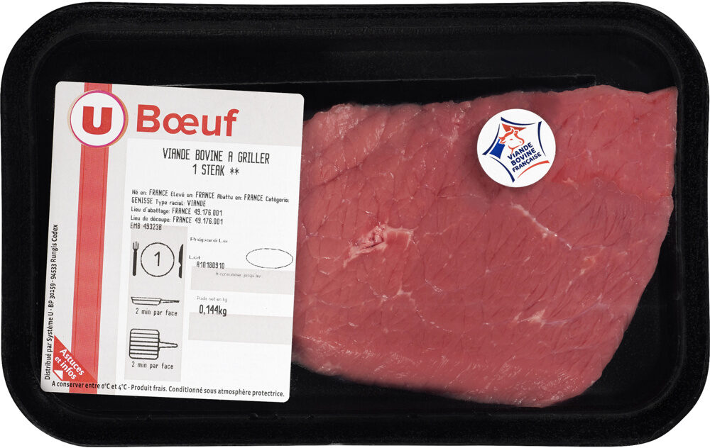 Viande bovine - Steak ** Genisse, Nouvelle agriculture - Product - fr