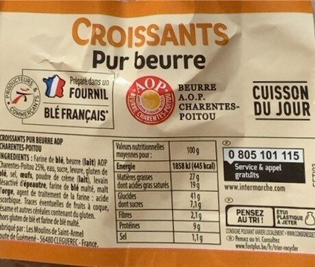 Croissants pur beurre - Product - fr