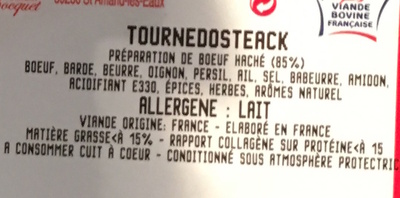 Tournedosteak - Ingrediënten - fr