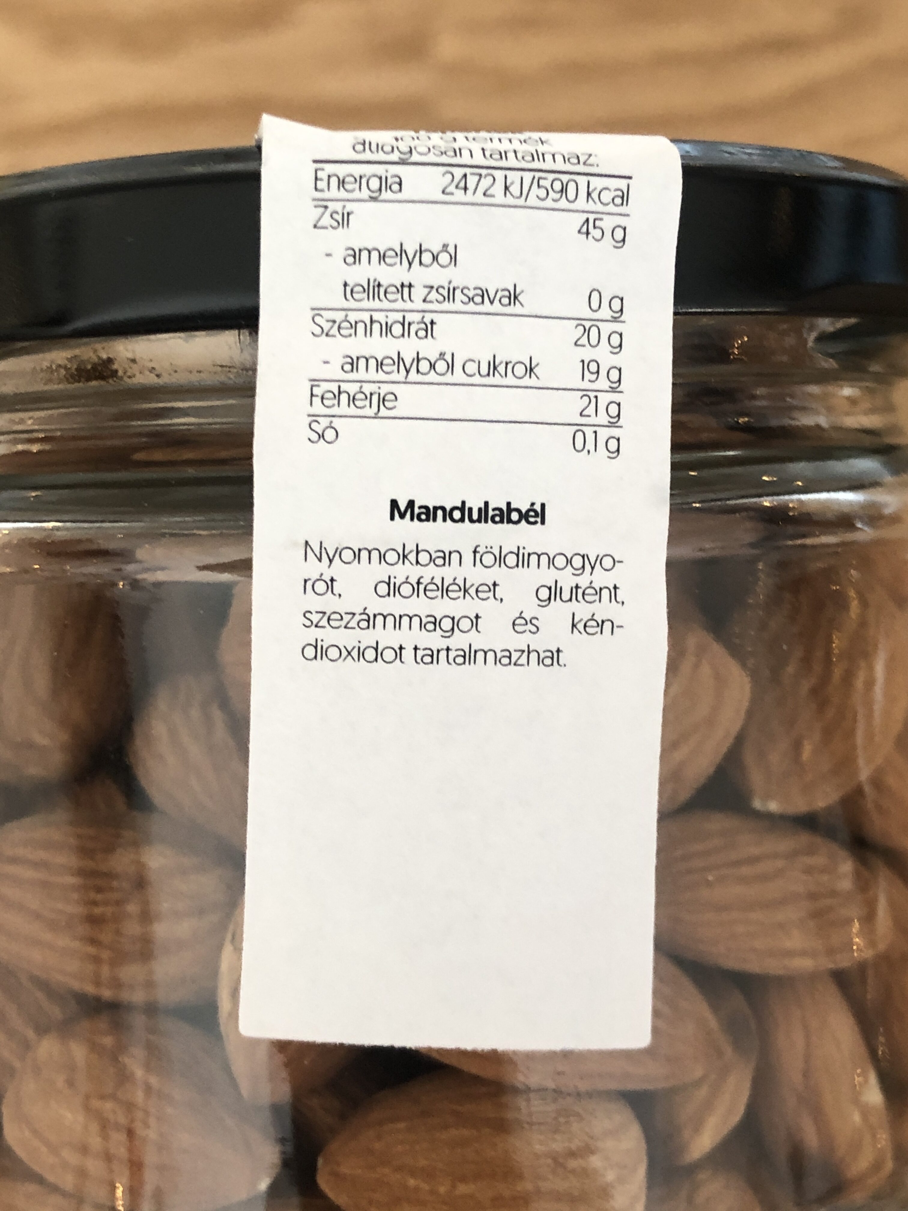 Mandulabél - Ingredients