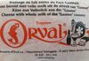 Fromage trappiste d'Orval - Produit