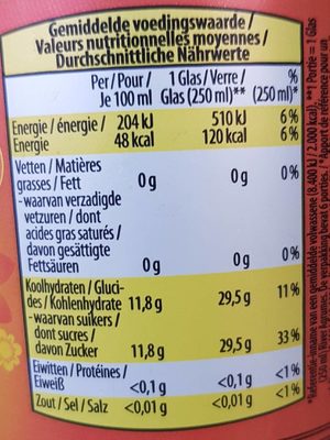Limonade Agrumes - Voedingswaarden - fr