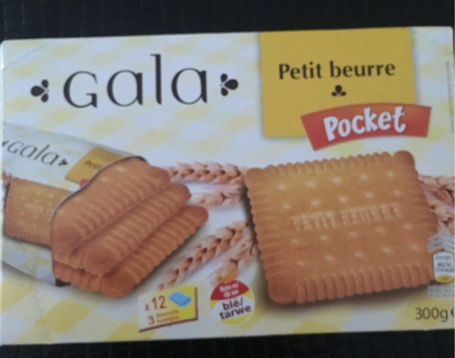 Petit beurre pocket gala, Biscuits au beurre - Produit