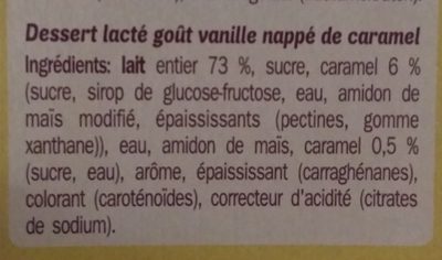 Flan Caramel - Ingredients - fr