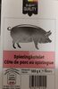 Côte de porc au spiringue - Produit