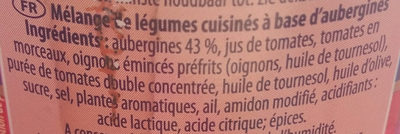 Aubergines à la provençale - Ingrediënten - fr