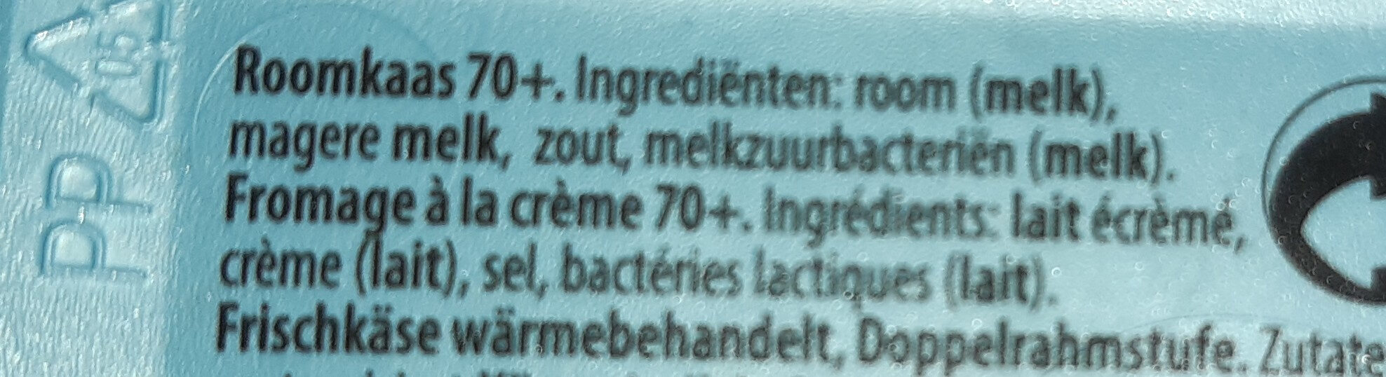 Fromage à la crème - Ingrediënten - fr