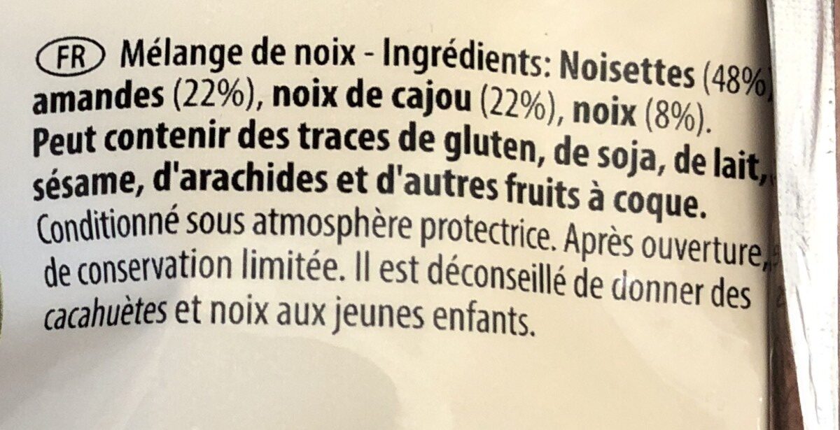 Mixed Nuts - Ingredienser - fr