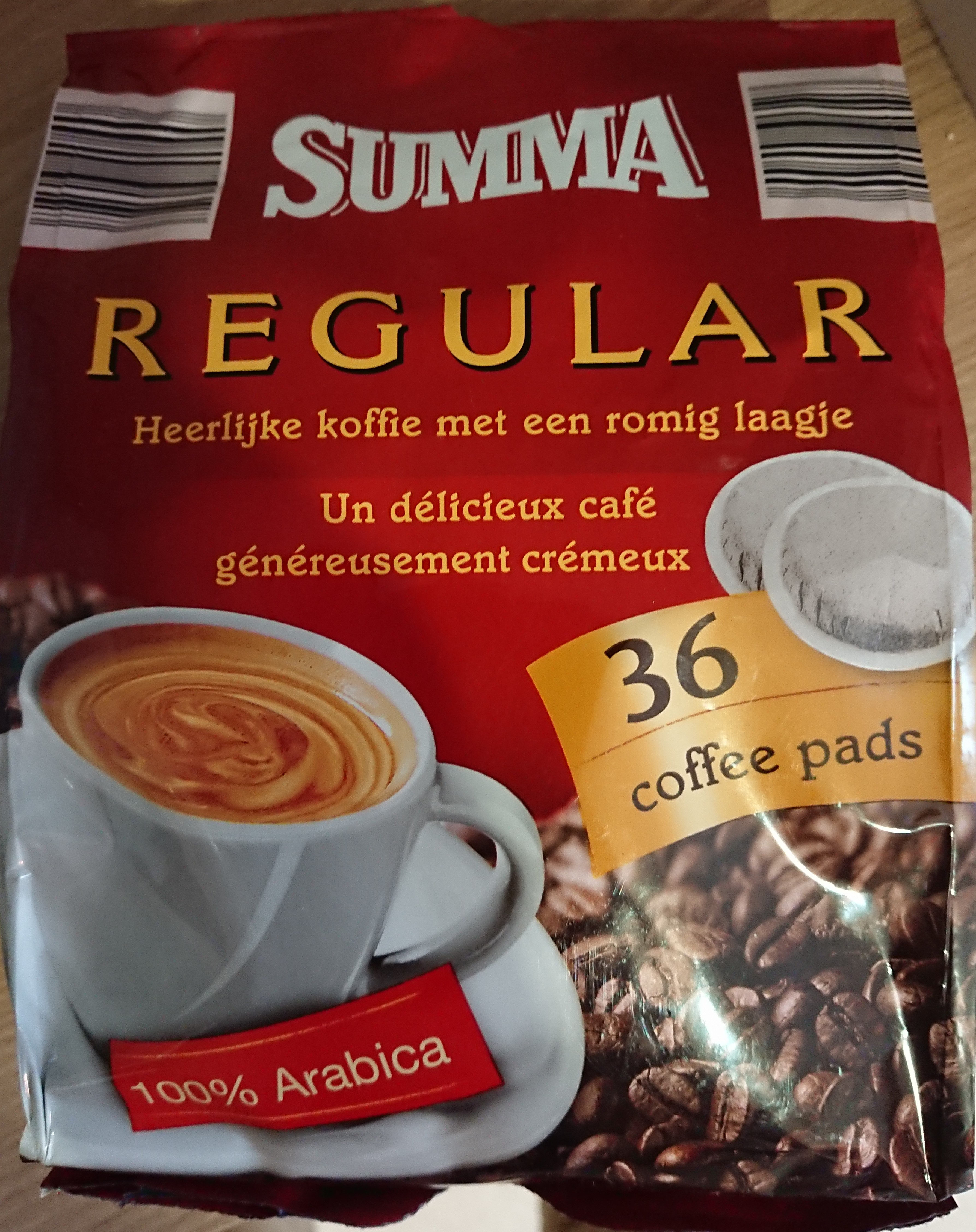 36 Coffee Pads Regular - Produit