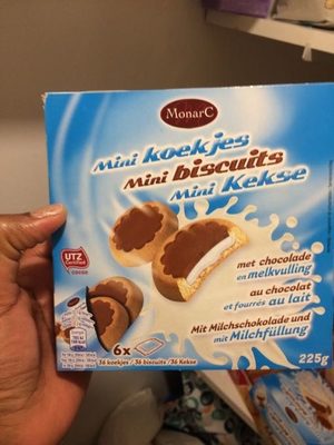 Mini Biscuits Nappes De Chocolat Au Lait Et Fourre... - Product - fr