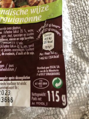 Escargots - Recycling instructions and/or packaging information - fr