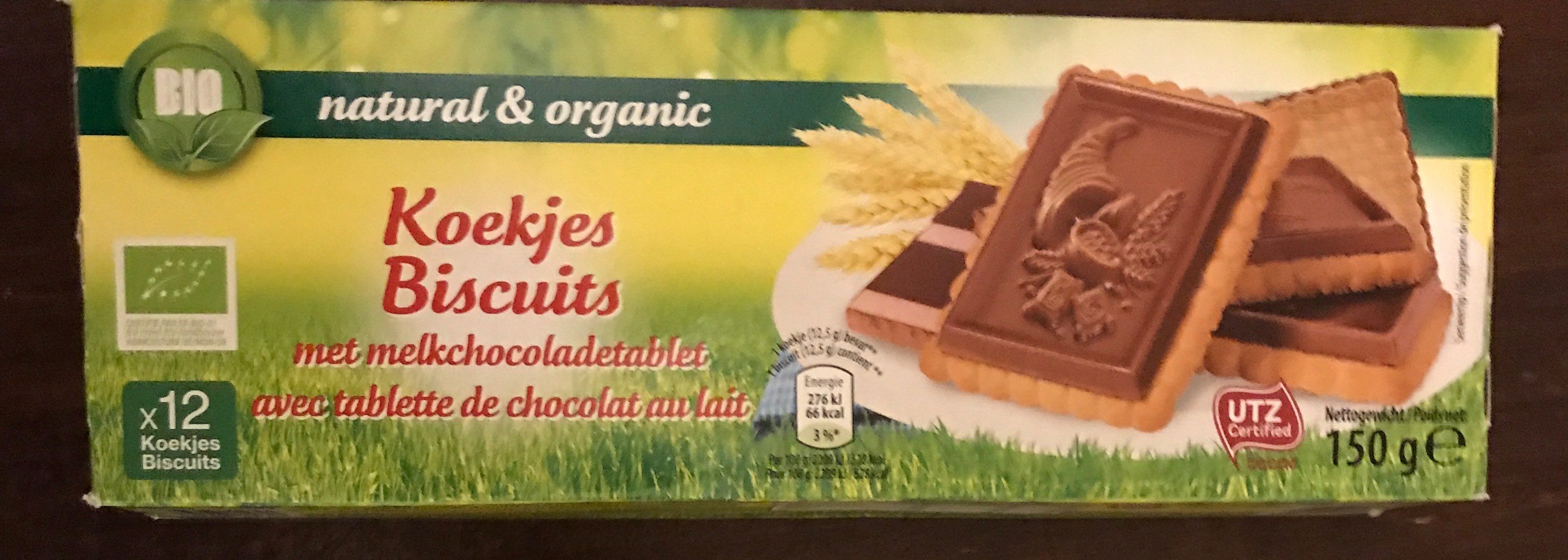 Biscuits avec tablette de chocolat au lait - Product - fr
