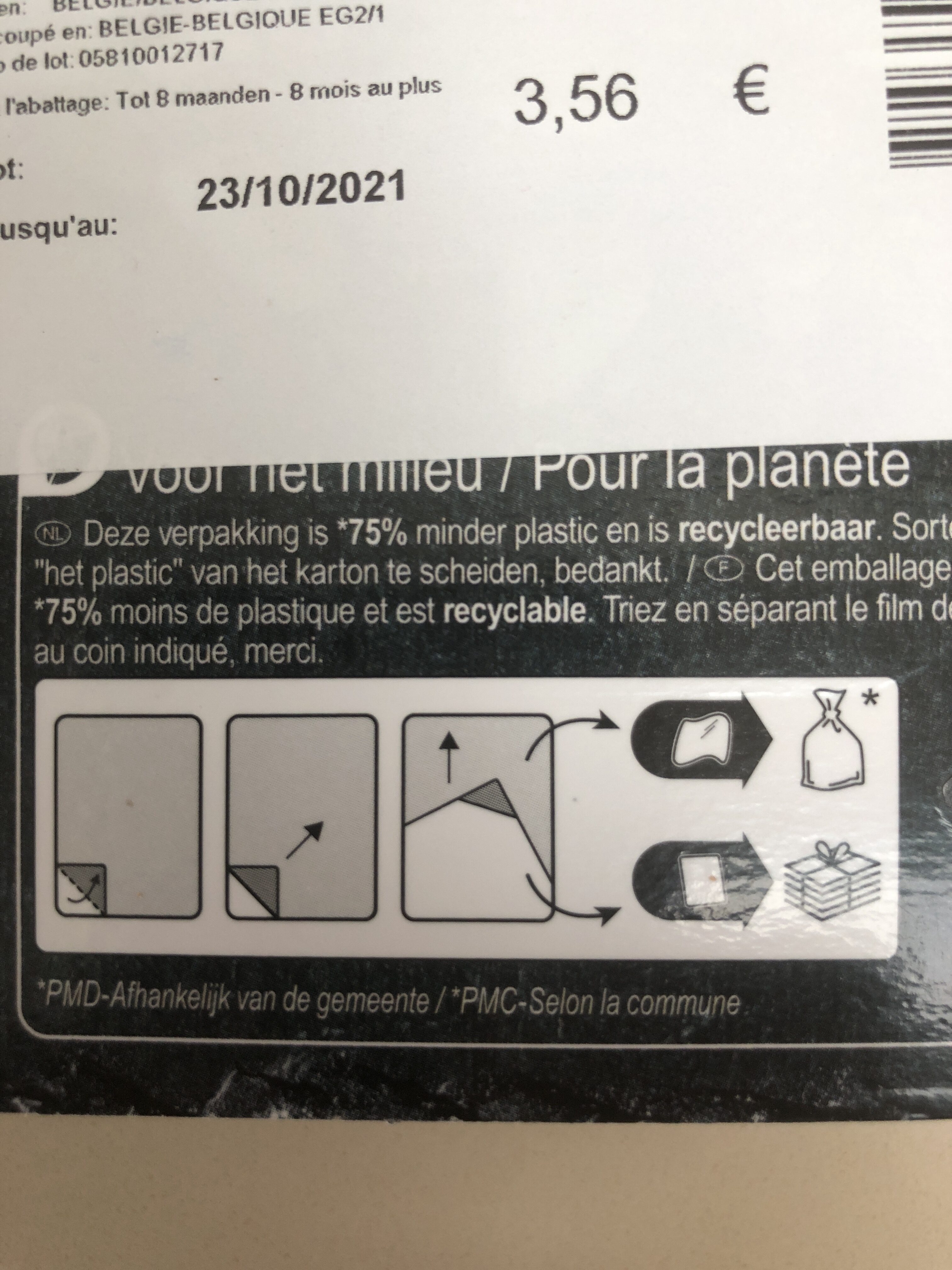 Osso Bucco de veau - Recyclinginstructies en / of verpakkingsinformatie - fr