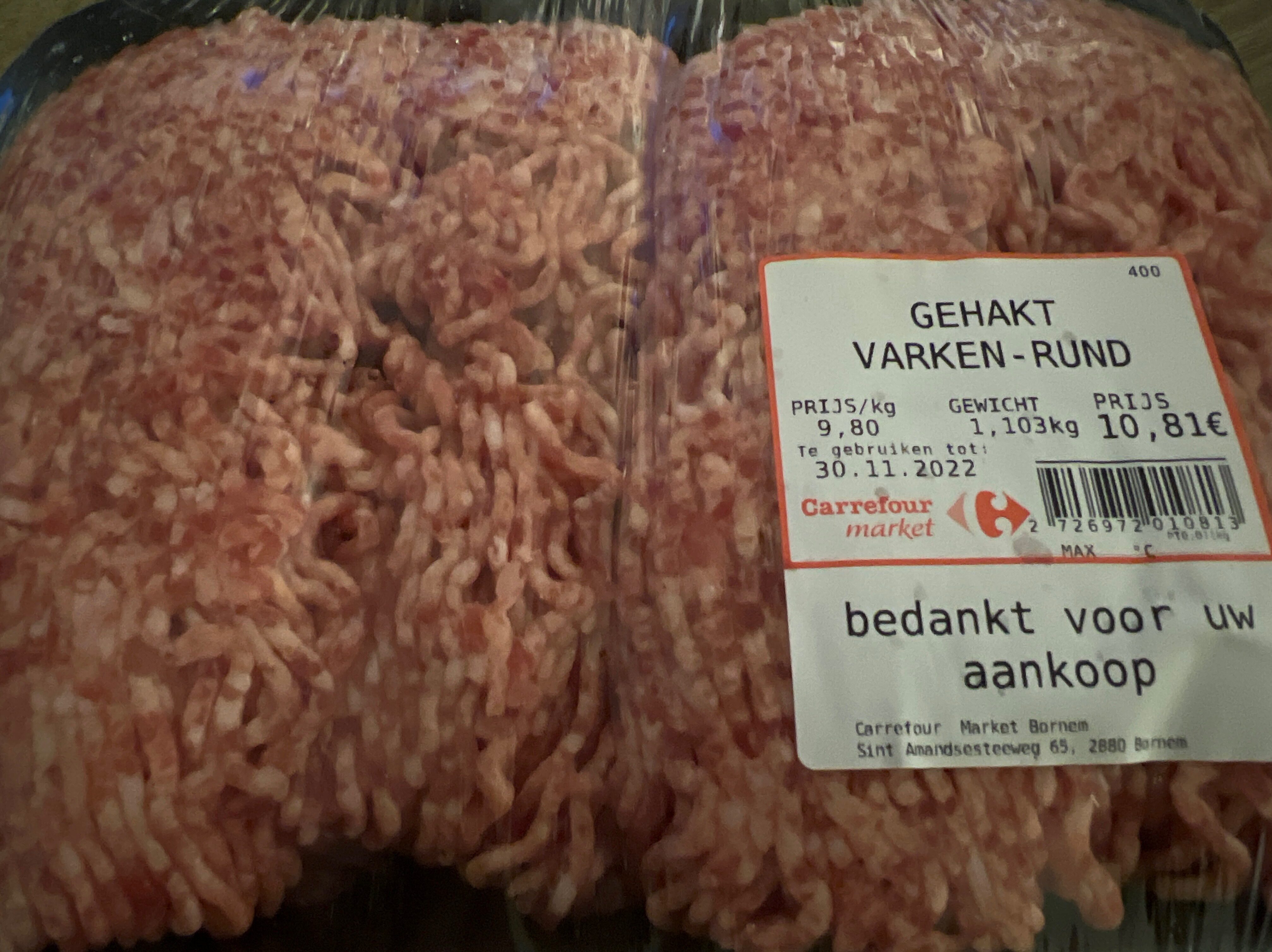 gehakt varken-rund - Produit - nl