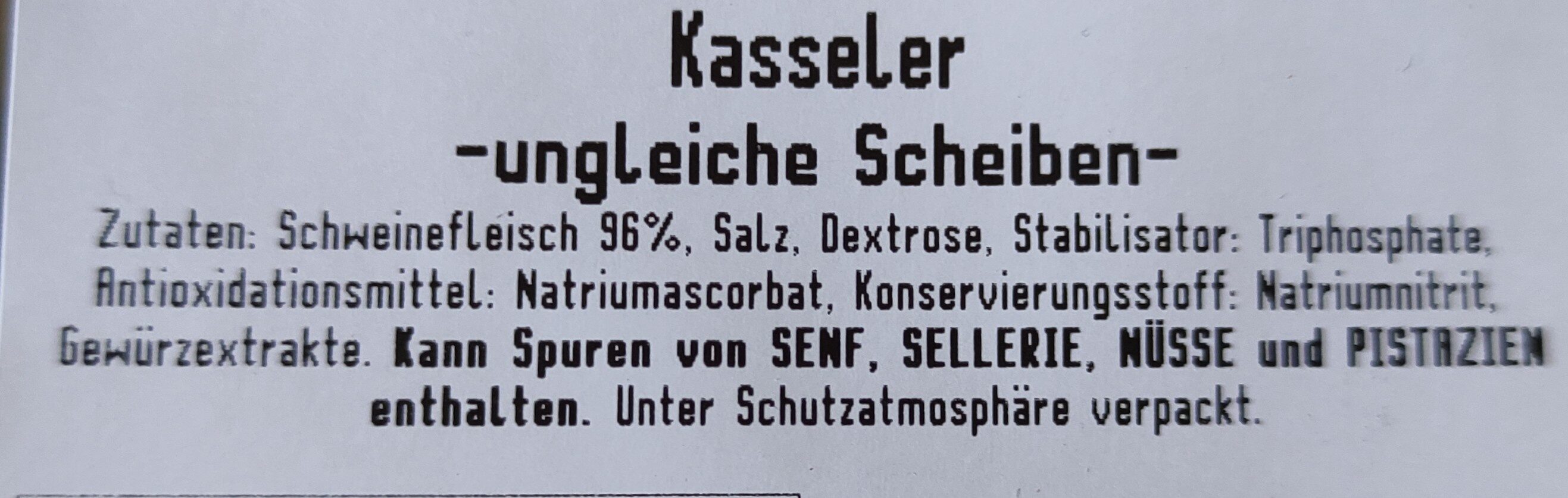 Kasseler (ungleiche Scheiben) - Ingredients