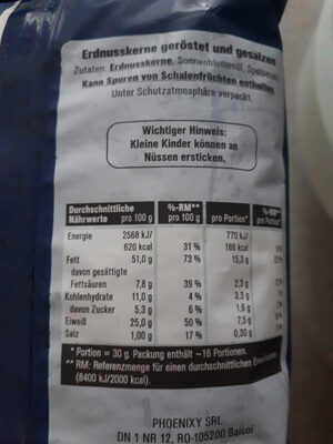 Erdnusskerne geröstet und gesalzen - Ingredients - de