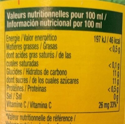 Pago - Nutrition facts - fr