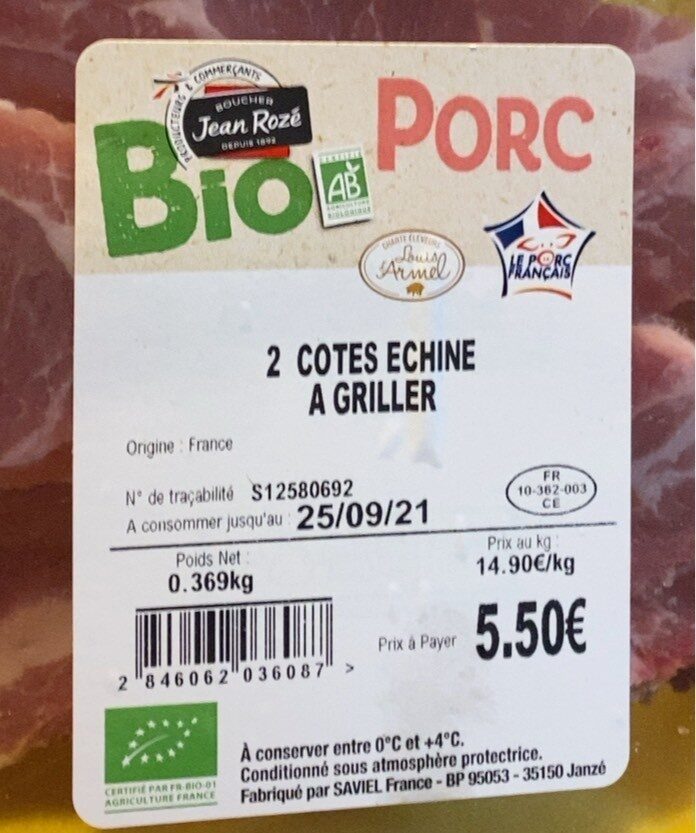 Porc - Produit