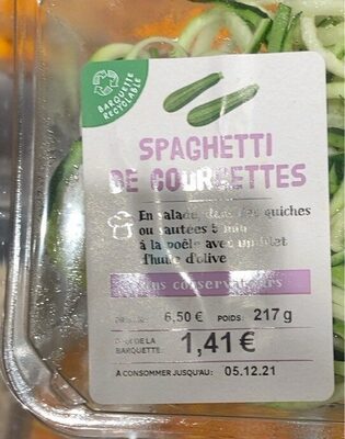 Spaghetti de courgettes - Product - fr