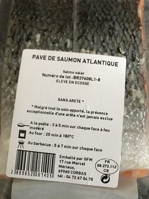Pavé de saumon - Produit