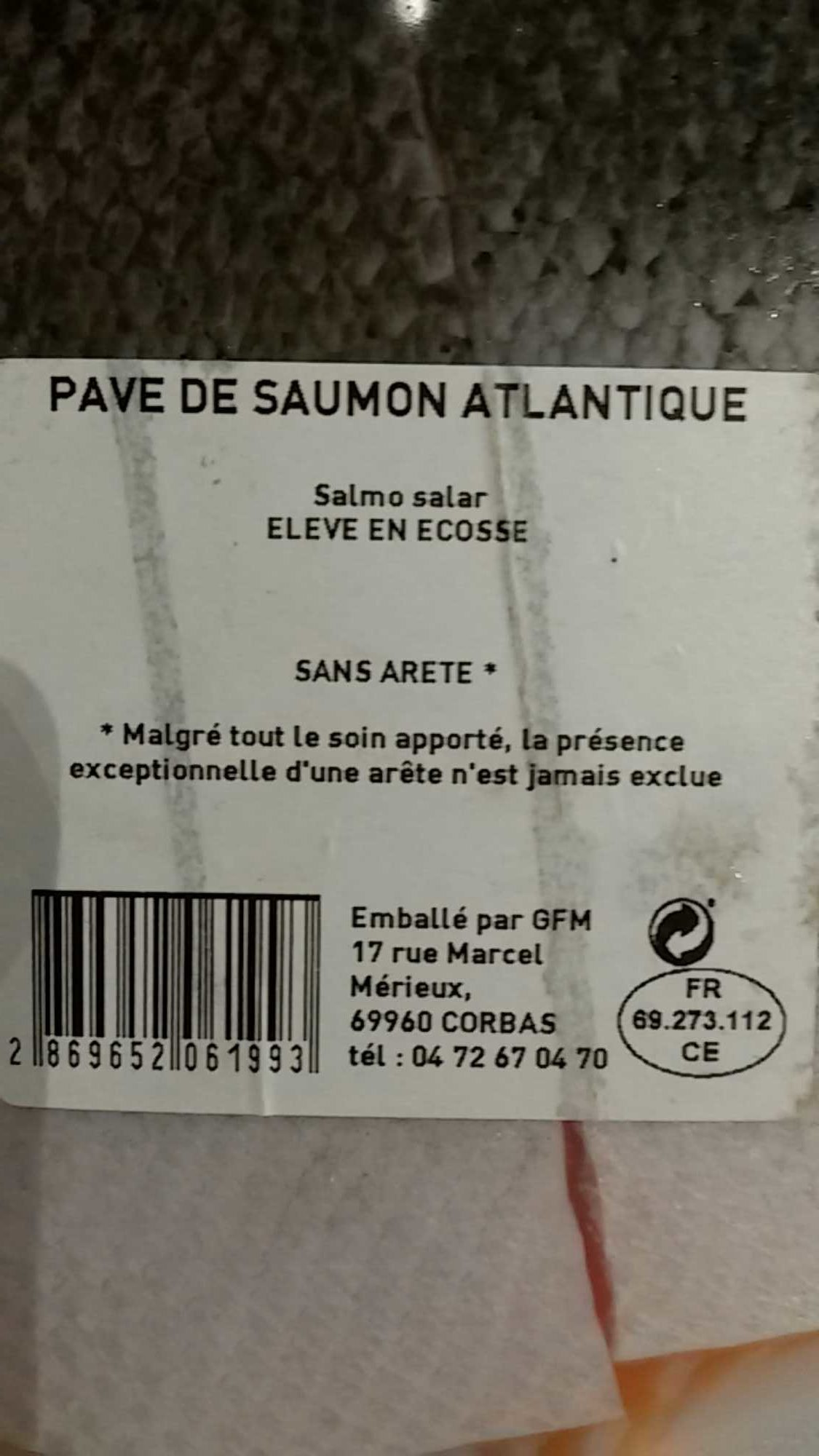 Pavé de saumon Ecosse - Product - fr