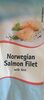 norwegian salmon filet with skin - Produit