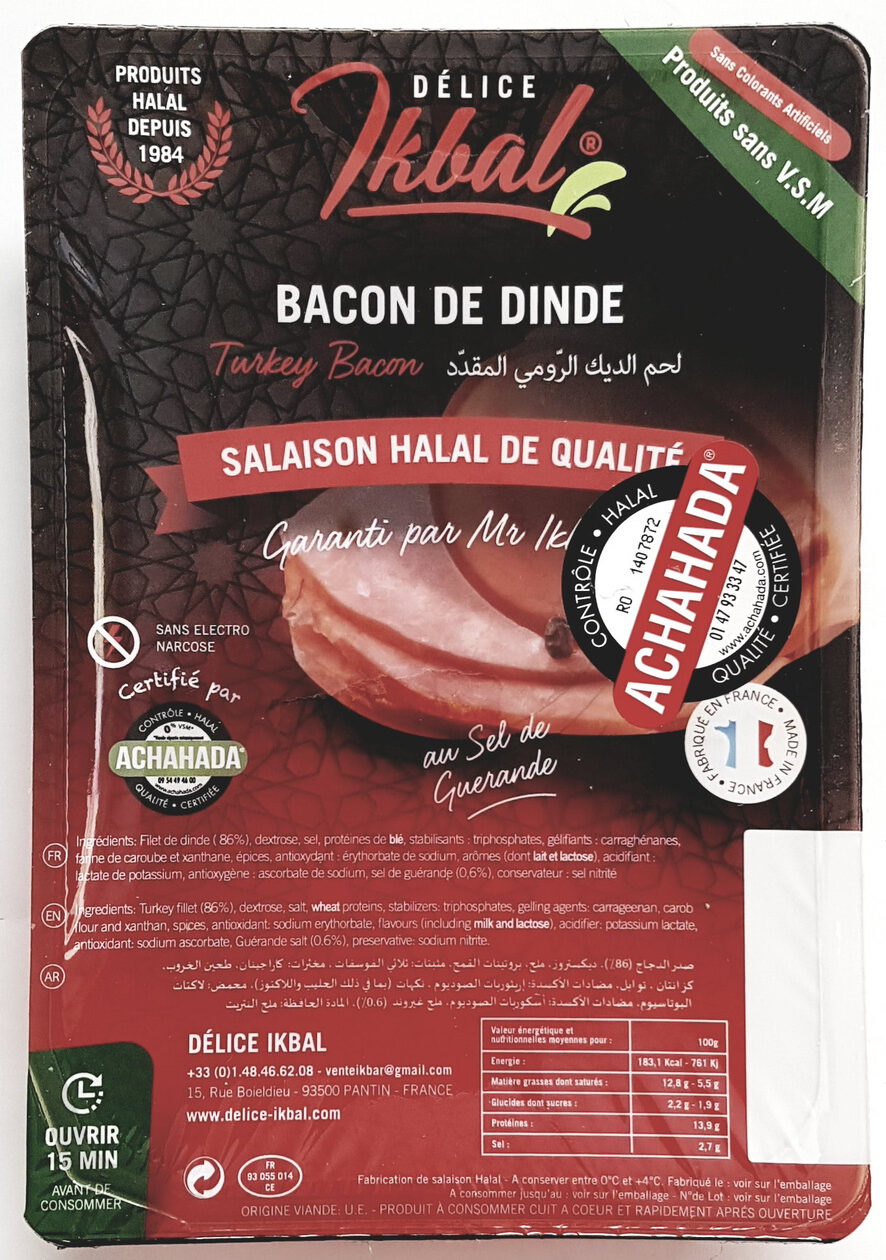 Bacon de dinde - Product - fr
