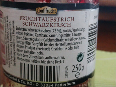 Sauerkirsch-heidelbeer - Zutaten