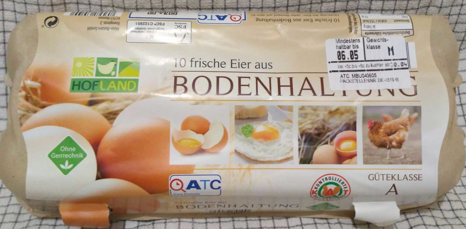 10 frische Eier aus Bodenhaltung - Produkt