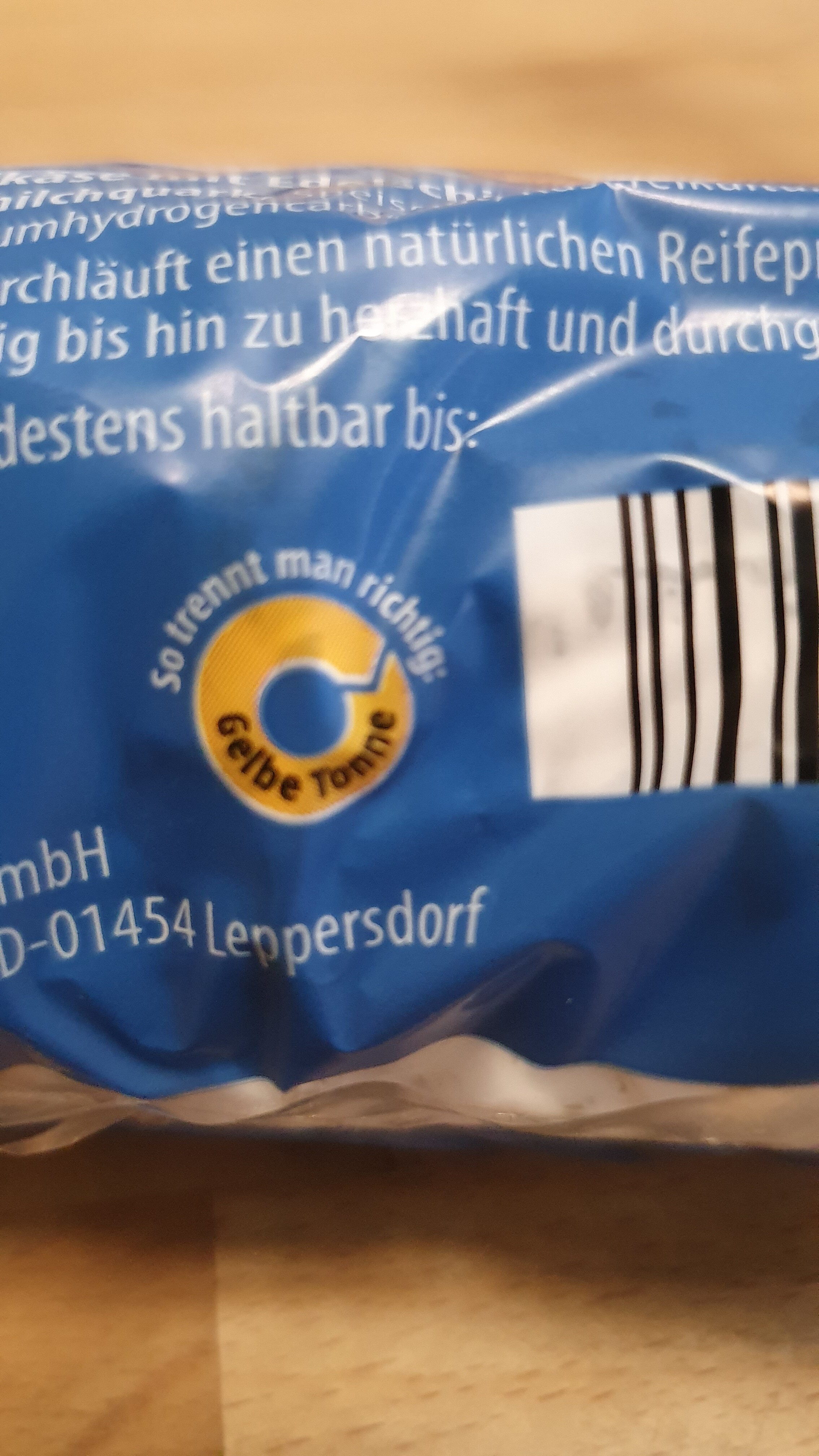 Bauernhandkäse - Recycling instructions and/or packaging information - de