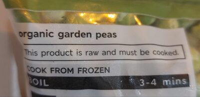 Organic Garden Peas - Ingredients