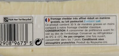Extra mature cheddar - Ingrediënten - fr