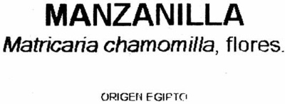 Manzanilla dulce - Ingredients - es