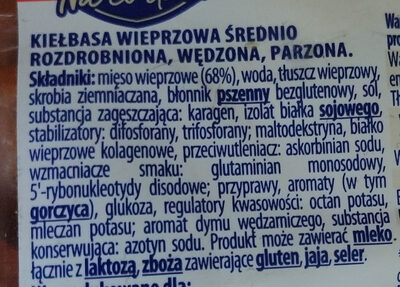 Kiełbasa śląska grillowana - Ingredients - pl