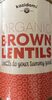Organic brown lentils - Product