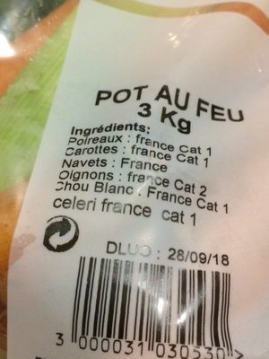 Légumes pour Pot-au-feu - Ingredients - fr