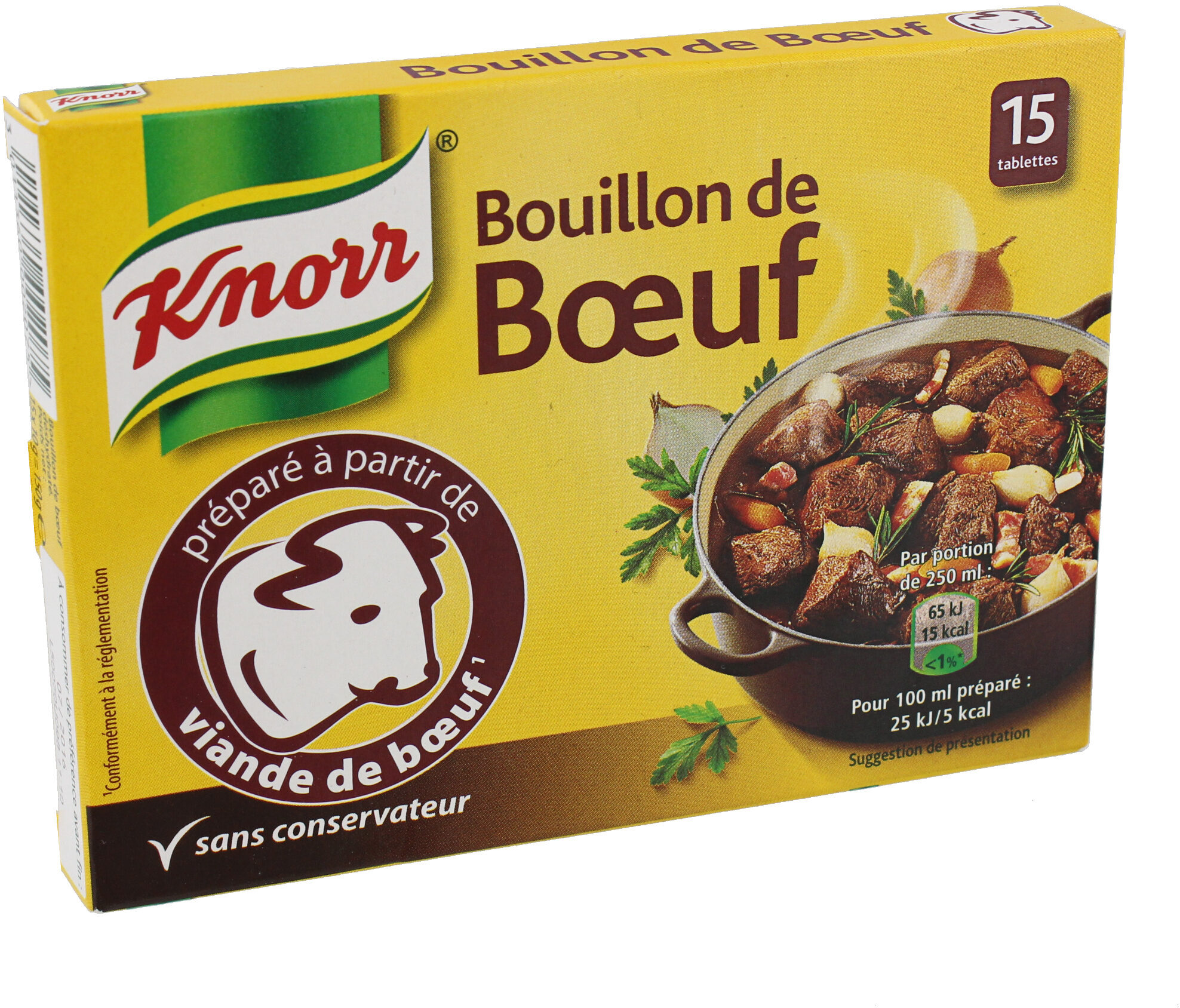 Knorr Bouillon Cube Bœuf 15 Cubes - Producto - en