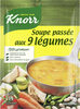 KNORR Soupe Déshydratée Passée aux 9 Légumes 105g - Producto
