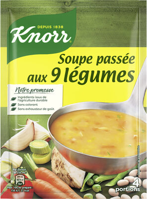 KNORR Soupe Déshydratée Passée aux 9 Légumes 105g - Produkt - fr