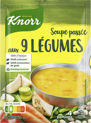 KNORR Soupe Déshydratée Passée aux 9 Légumes 105g - Produit