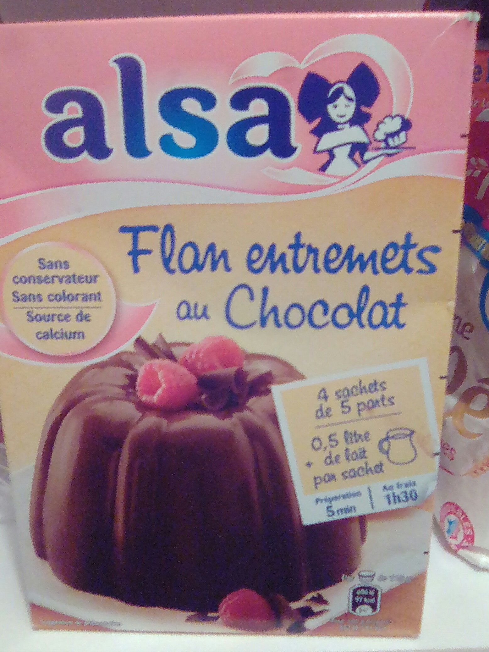 Flan Entremets très chocolat - Ingrédients