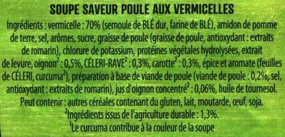 Soupe SAVEUR POULE aux VERMICELLES - Ingredienser - fr