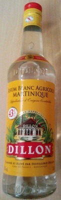 Rhum blanc agricole Martinique - Produit