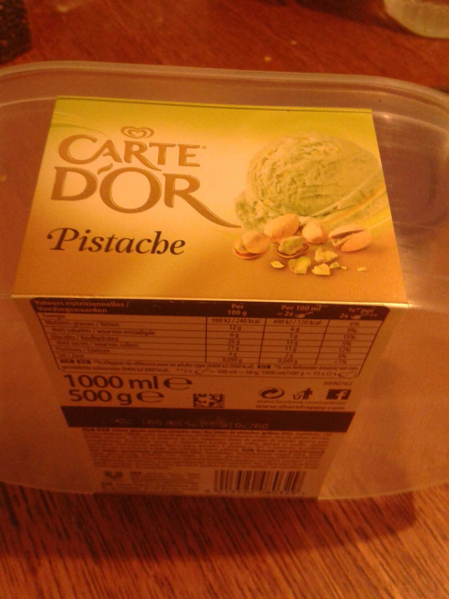 Glace  pistache - Produit