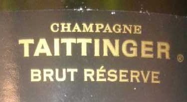 75CL Champagne Brut Reserve Taittinger - Ingredients - fr