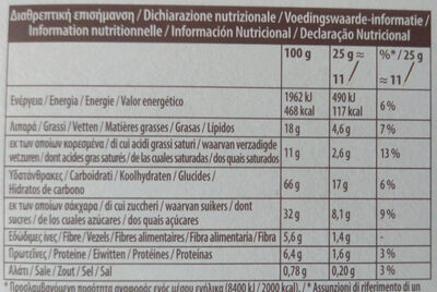 Mikado Chocolat Noir - Nutrition facts - it
