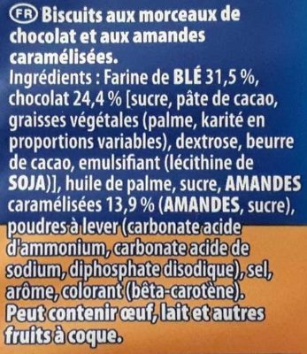 Granola Gros éclats de Chocolat - Ingrédients